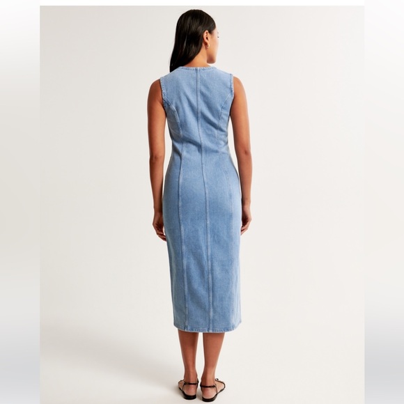 NWT A&F Mara vest denim midi dress - Picture 4 of 4